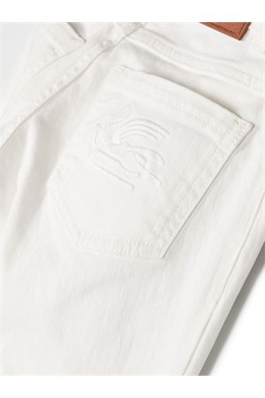 pantalone in cotone bianco ETRO KIDS | GU6Q10G0064101